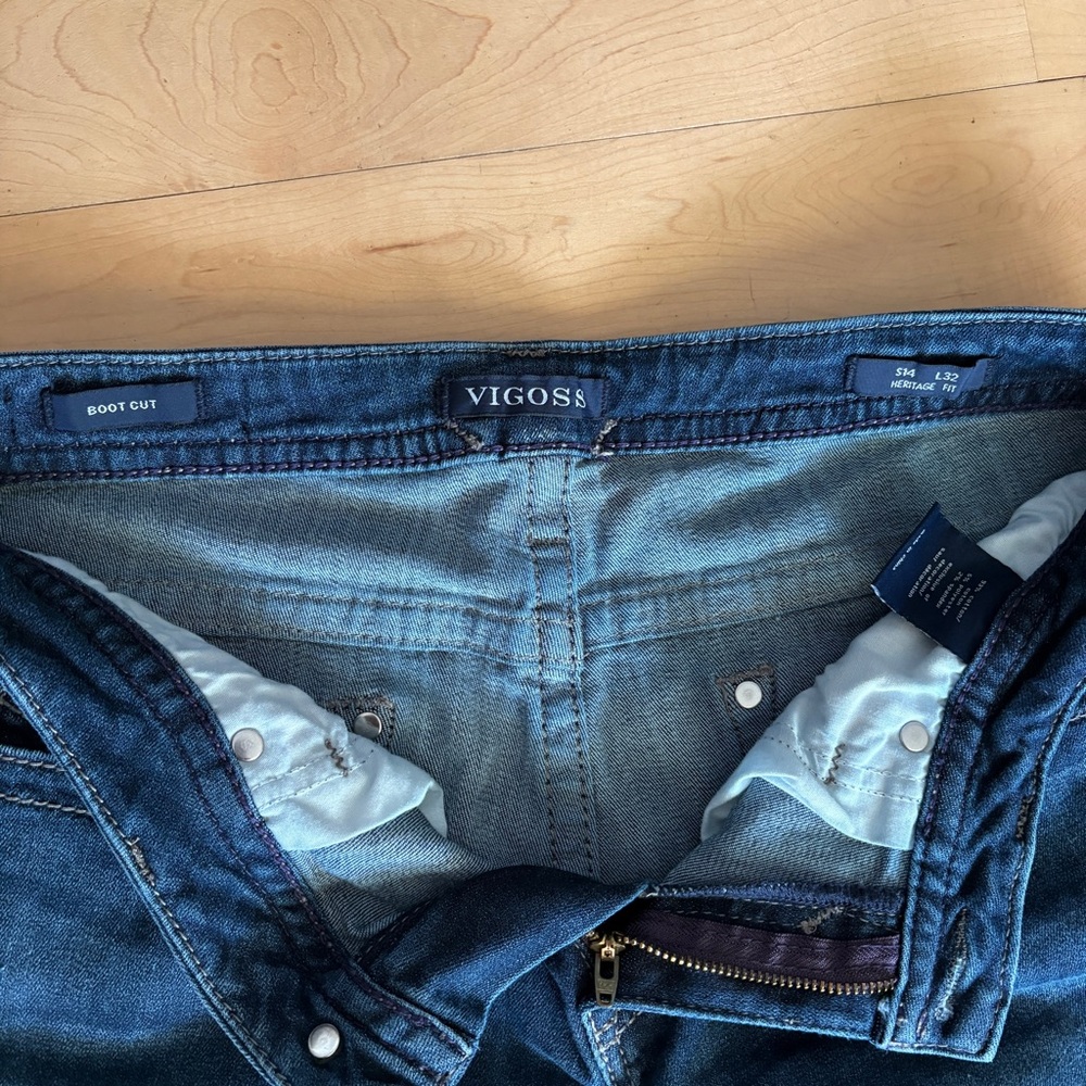 Women’s size 14 Vigoss bling sparkly dark wash bootcut jeans - Picture 3 of 8